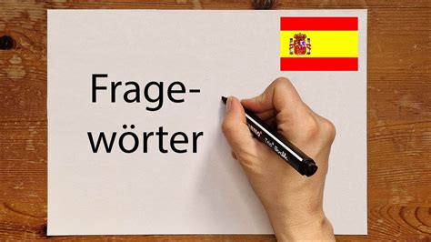 Spanisch Fragewörter Fragepronomen pronombres interrogativos einfach