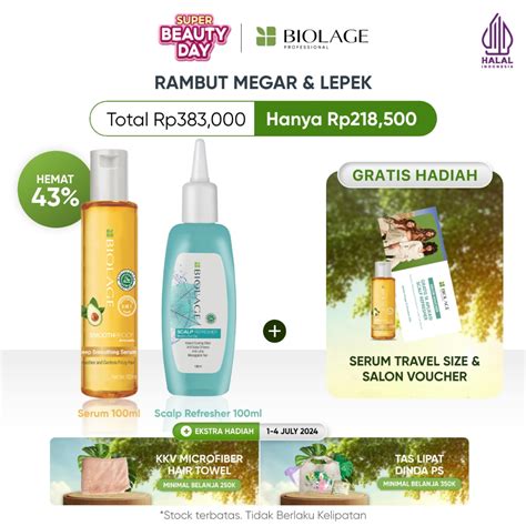 Jual Biolage Duo Serum Serum Perawatan Rambut Megar Rambut Lepek