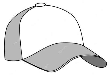 Premium Vector Blank Cap Design Baseball Hat Empty Template