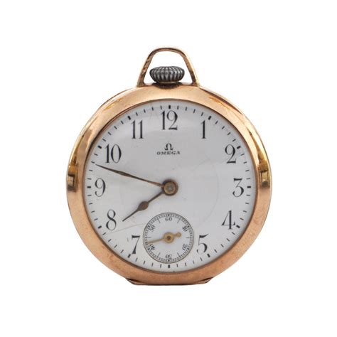 Antique Omega 14k Yellow Gold Grand Prix Paris 1900 Pocket Watch