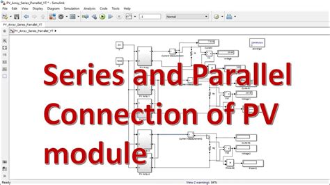 Series Parallel Connection Of Pv Modules Or Array In Matlab Simulink