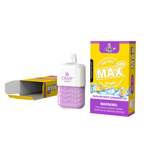 Crave Max Pro Passionfruit Lemonade Ice Crave Disposable