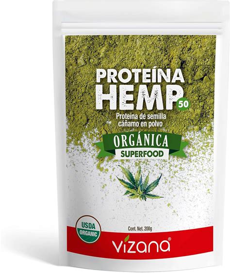 Proteína De Hemp 100 Orgánica Certificada Usda En Polvo 200g Vizana