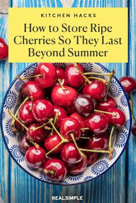 How To Store Cherries So They Last Beyond Summer Fresh Cherry Recipes