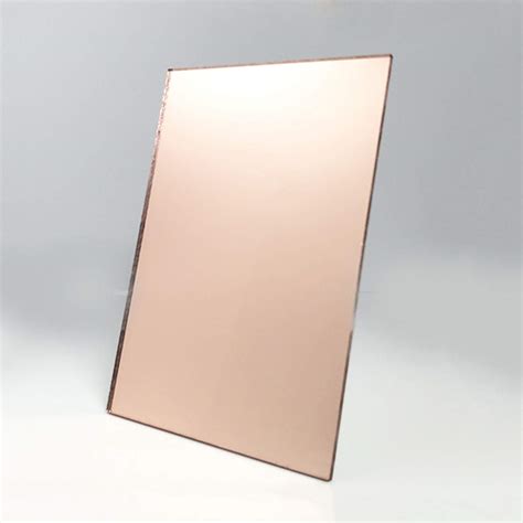 1 8 Acrylic Mirror Sheet Rose Gold 12 X 12 Mirrored Acrylic Lucite