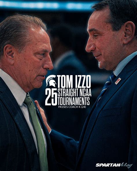 SpartanMag.com on Twitter: "Legend. Sunday, Tom Izzo will become the ...