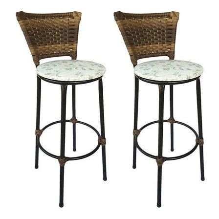 Kit Banqueta Cadeira Alta Cozinha Balco Bar Stools Bar Table Stool