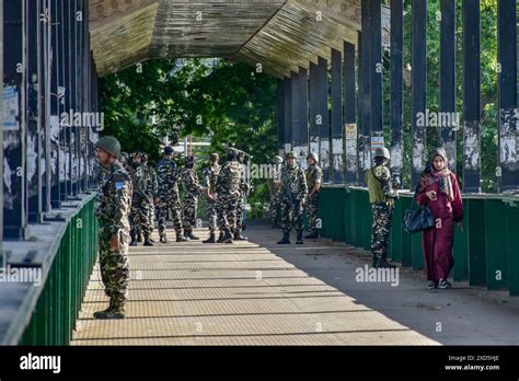 Srinagar India Th June A Kashmiri Woman Walks Past