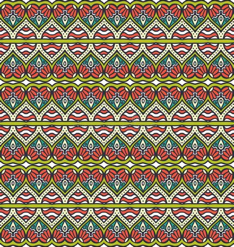 Vector Ethnic Seamless Pattern Stock Vector Illustration Of