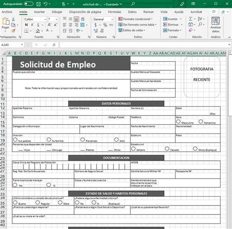 Solicitud De Empleo Para Llenar Pdf Word Y Excel Alu 49920 Hot Sex