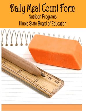 Fillable Online Isbe Daily Meal Count Form Illinois State Board Of