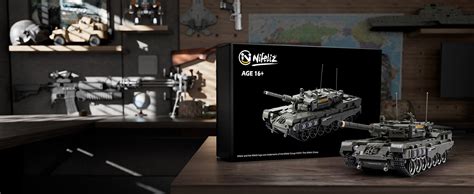 Nifeliz Leopard A Military Tank Building Blocks Set Ww Army Model