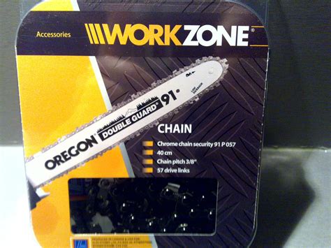 WORKZONE OREGON DOUBLE GUARD CHAINSAW CHAIN 57 DRIVE LINKS- 91 PO57 ...