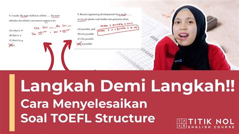 Bahas Soal TOEFL Structure Titik Nol English Course YouTube