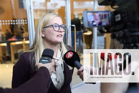 Stockholm 20220926 Julia Kronlid Sd Is Interviewed When She Was Elected