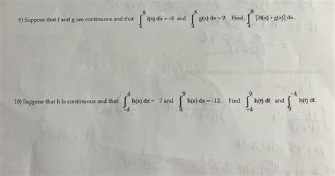 Solved 7 Suppose That ∫35fxdx−2 Find ∫66fxdx And