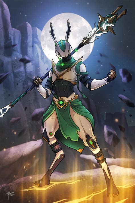 Jade Myth Of The Moon Lua Warframe Concept Fan Concepts