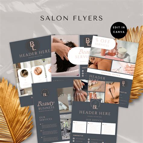 Beauty Salon Business Flyers, Hair Salon Advertisement, Salon Marketing and Promotion, Special ...