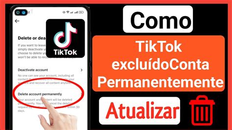 Como Excluir Conta TikTok 2024 Como Desativar A Conta TikTok