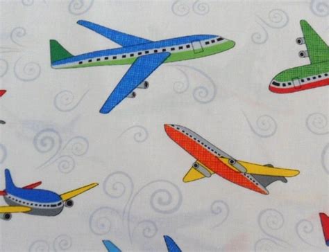 Plane Fabric Airplane Fabric Sewing Fabric Quilting Fabric