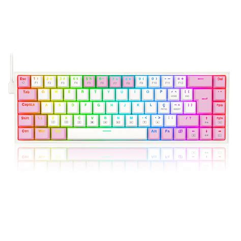 TECLADO MECANICO GAMER CASTOR RGB SWITCH BLUE REDRAGON K631WP RGB