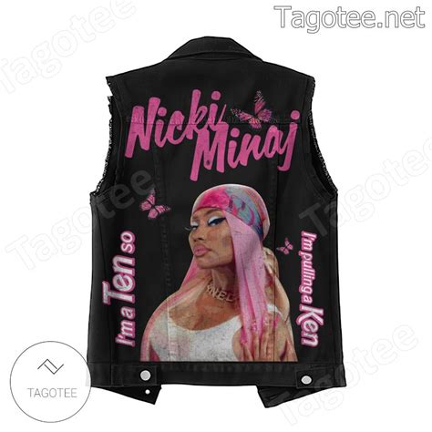 Nicki Minaj Barbie Tingz Denim Vest Jacket - Tagotee