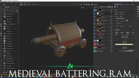 Artstation How To Create A Stylized Medieval Battering Ram Full