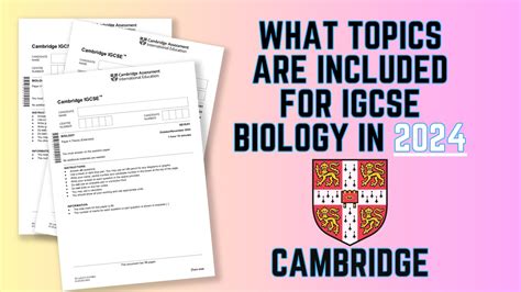 Cambridge IGCSE Biology 2024 2025 New Syllabus Changes YouTube