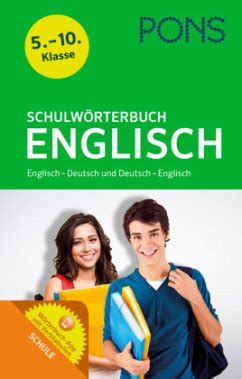 Pons Schulw Rterbuch Englisch M Buch M Online Zugang Schulb Cher