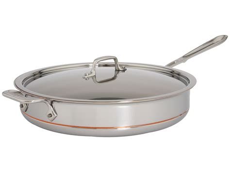 All Clad Copper Core 6 Qt Saute Pan With Lid Shipped Free At Zappos