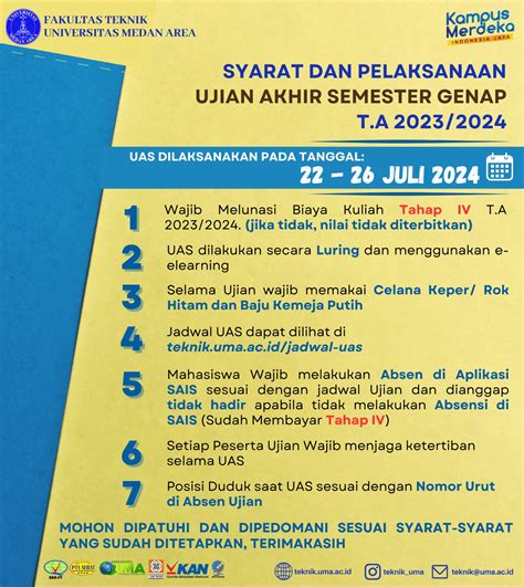 Ujian Akhir Semester Uas Semester Genap T A Teknik