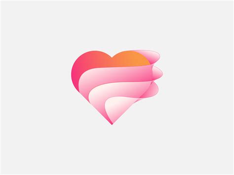 Dribbble - abstract modern gradient love logo Design-01.jpg by Masuder ...