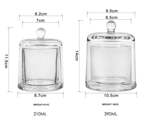 Wholesale Custom Empty Luxury Glass Candle Holders Lanterns Candle Jars With Lids And Packaging