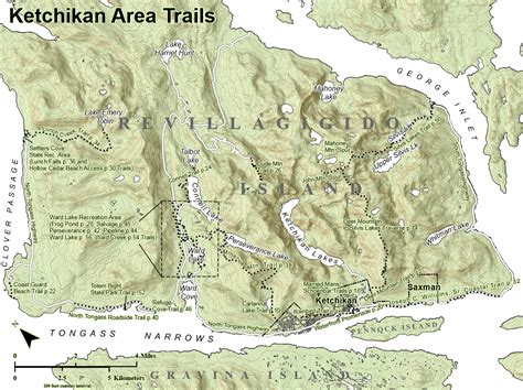 Ketchikan Alaska Trail Maps