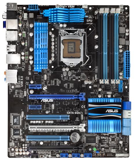 ASUS P8P67 Pro: Visual Inspection - The Battle of the P67 Boards - ASUS ...