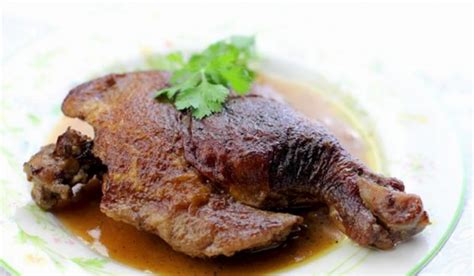 Red Wine Braised Duck Leg Recipe Food