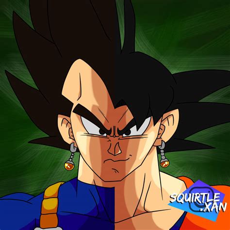 Goku And Vegeta Fusing By Squirtlexan On Deviantart