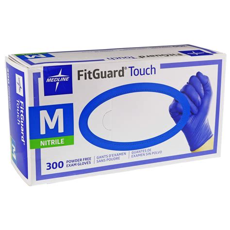 Medline Fitguard Touch Nitrile Gloves Medium Shop Kits And Supplies At