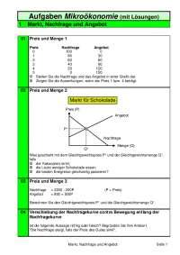 Mikro Konomie Und Mathematik Mit L Sungen Markt Nachfrage Und