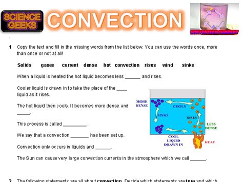 Ks3 Physics Heat Transfer Convection Teaching Resources