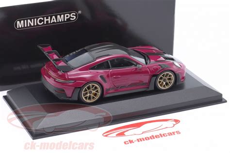 Minichamps 1 43 Porsche 911 992 GT3 RS Paquete Weissach 2024 rubí