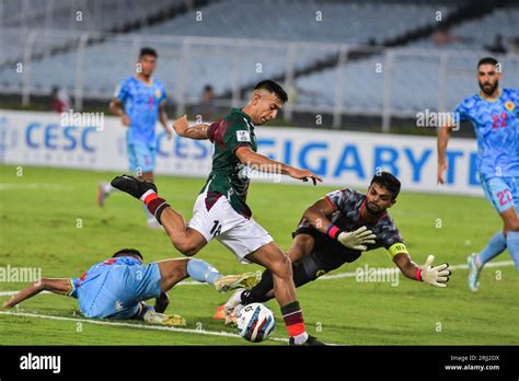 Kolkata India 22nd Aug 2023 Sahal Abdul Samad No 18 Of Mohun