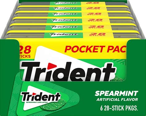 Trident Mint Bliss Sugar Free Gum 12 Packs Of 14 Pieces