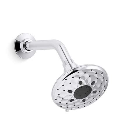 Kohler Rosewood 6 Spray Patterns 49375 In Wall Mount Fixed Shower Head In Polished Chrome K