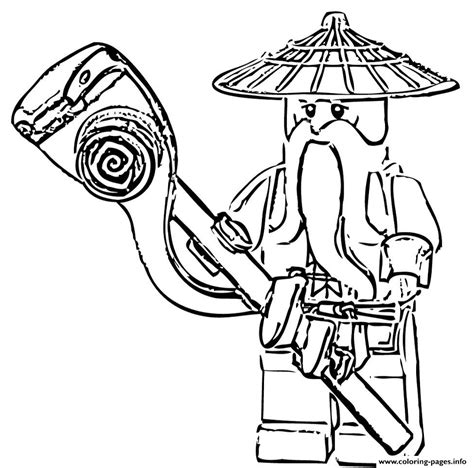 Sensei Wu Ninjago S B Coloring Pages Printable