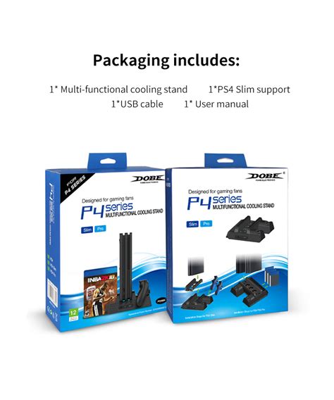 PS4 Slim Pro Multi-functional Charging & Cooling Stand TP4-882 - PS4 ...
