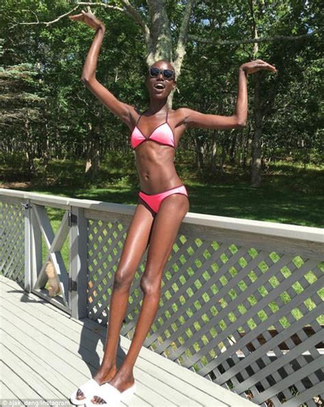 Ajak Deng Bikini Body On Show In Instagram Post Daily Mail Online