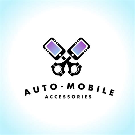 Auto Mobile Accessories — Piston Phone Logo Design – Logo Cowboy