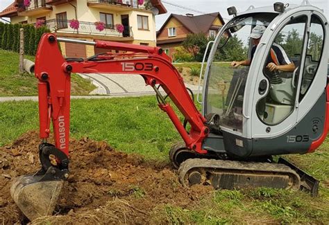 Minikoparka Roboty Ziemne Wiertnica M Ot Hydrauliczny Wyburzenia