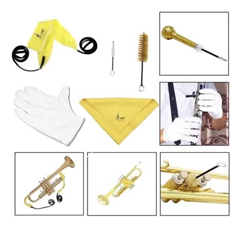 Kit Herramientas Limpieza Trompeta Instrumentos De Viento Cuotas Sin